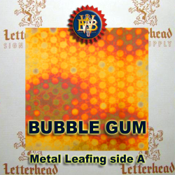 Bubble Gum Variegated Metal Leaf
