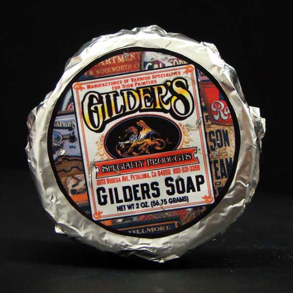 "Gilder's Soap" for Reverse Chipped Glass window signs